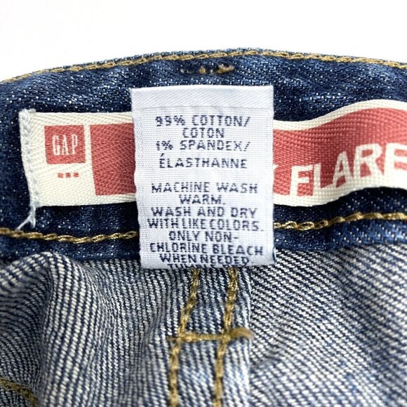 Gap Jeans Women's Curvy Fit Flare Leg Stretch size 8 length 30" - Picture 7 of 8